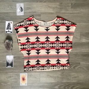 Forever21 | Tribal Mid Crop Top | Size: M/L